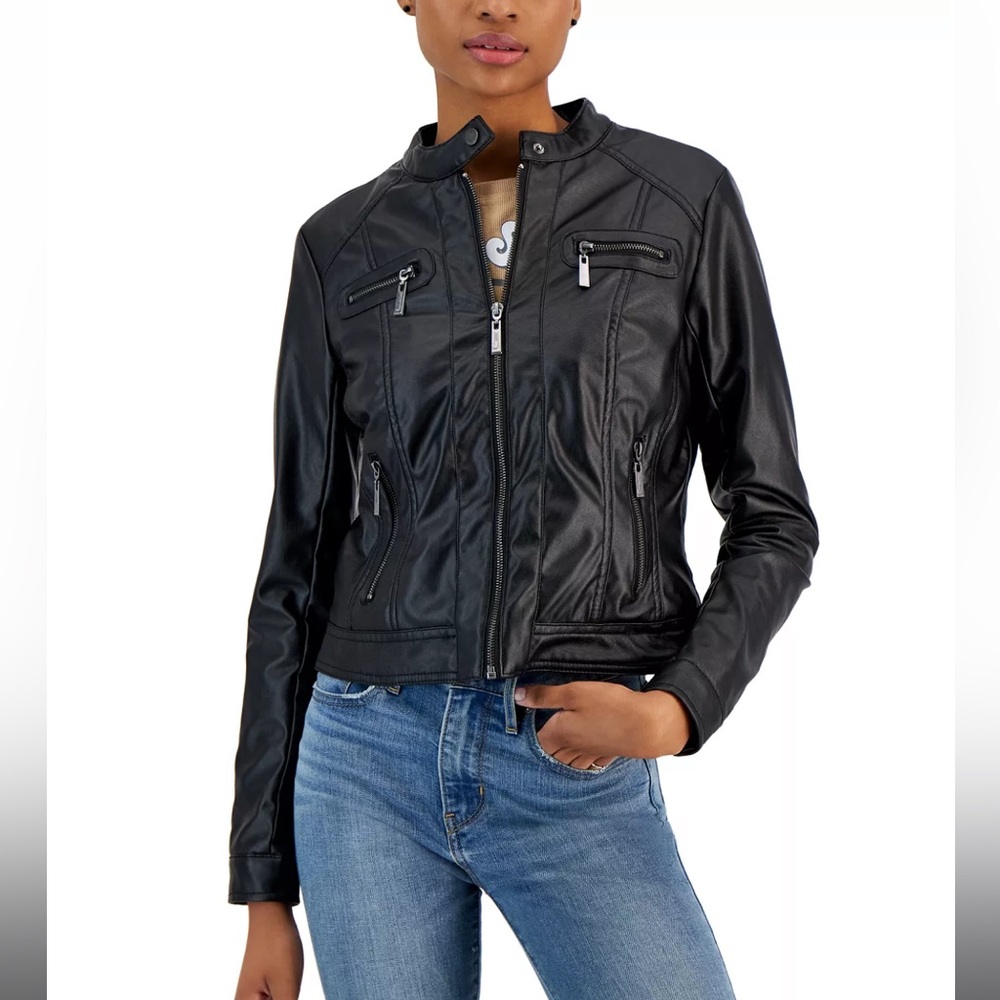 🚫SOLD🚫JOU JOU Faux-Fur-Lined Moto Jacket - GREAT FIT! Super cute! NWOT